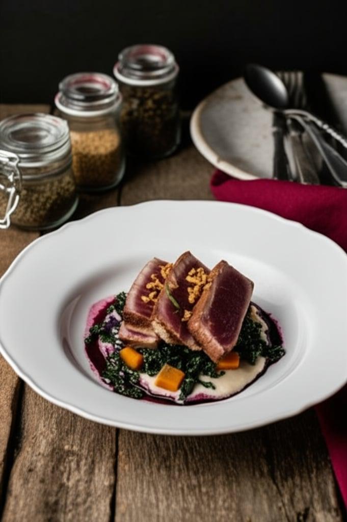 Seared Tuna with Winter Ratatouille