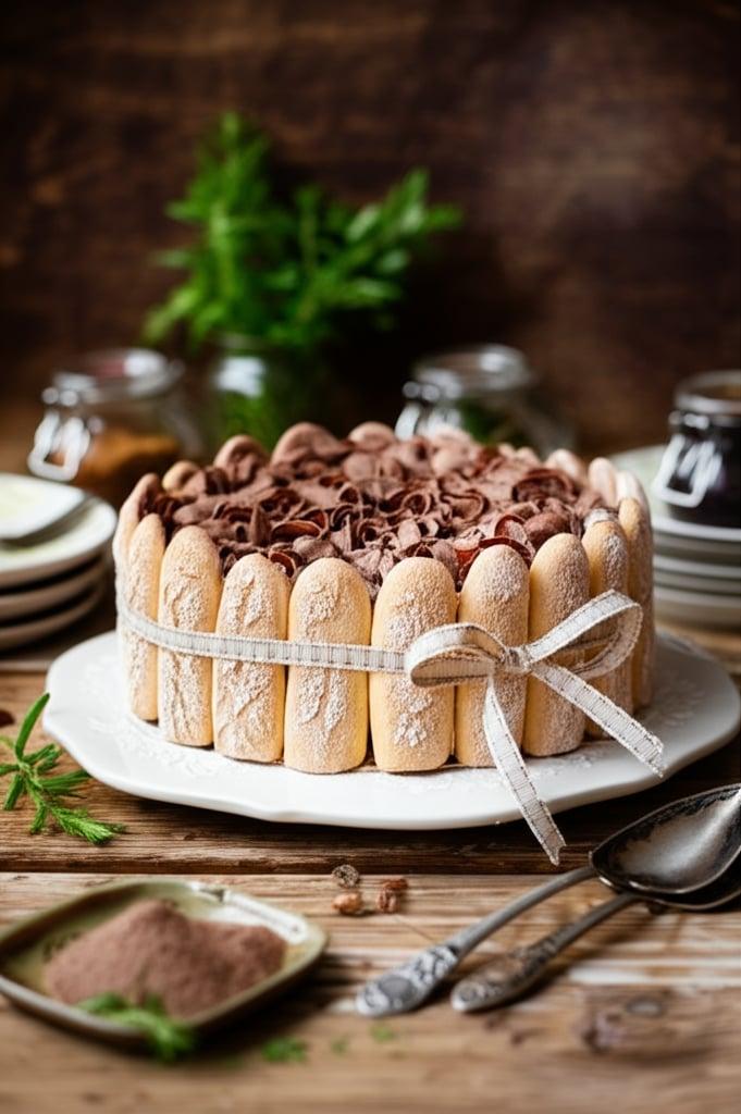 Torta charlotte alla zuppa inglese