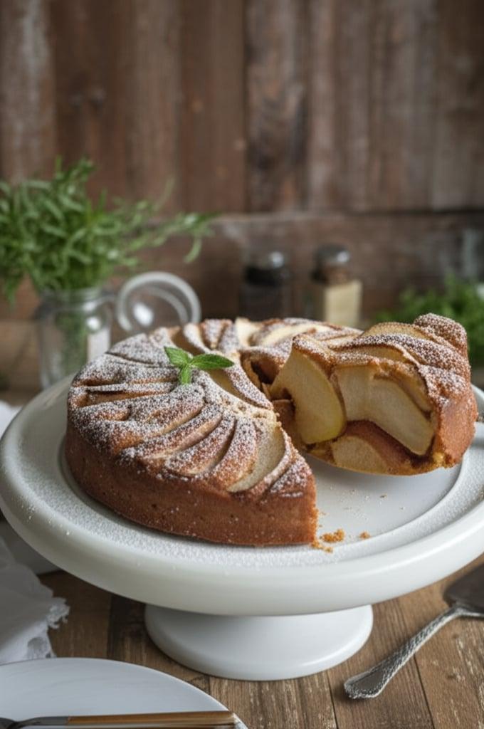 Apple and Walnut Cake