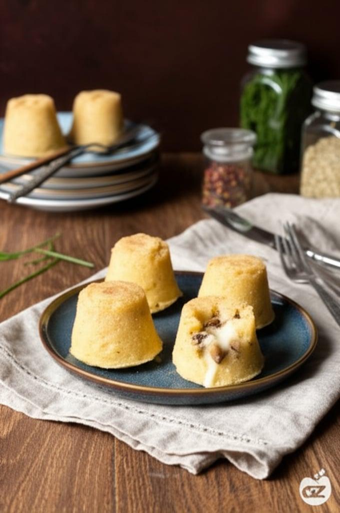 Potato Tart with Porcini Mushrooms and Provola Cheese