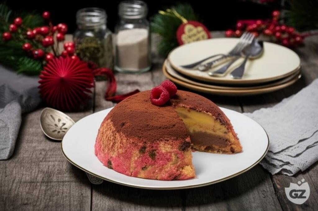 Panettone Zuccotto with Two Creams