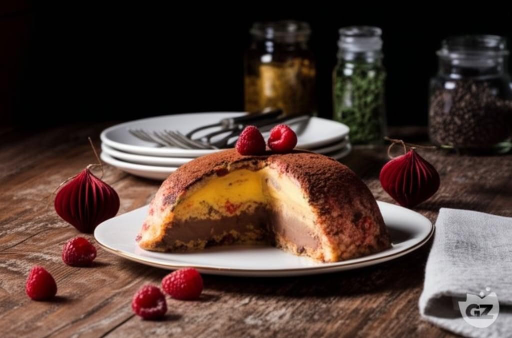 Panettone Zuccotto with Two Creams