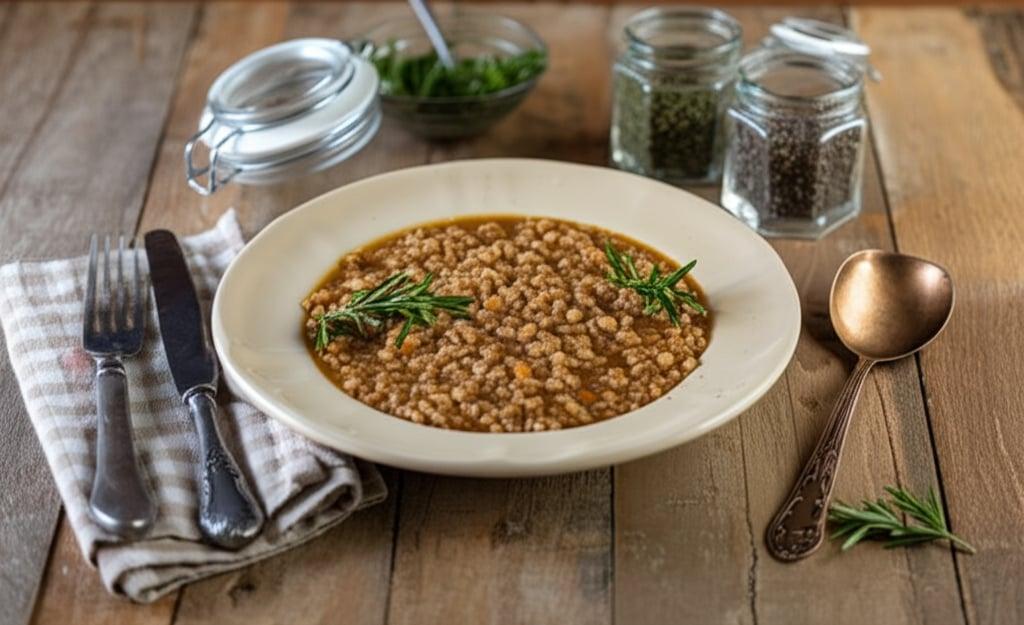 Zuppa di farro e lenticchie